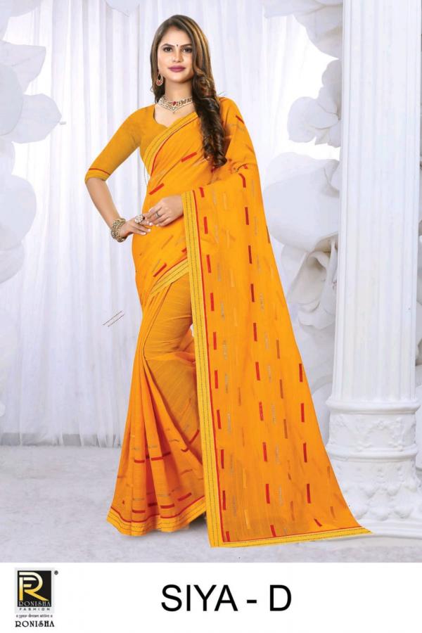 Ronisha Siya Daily Wear Silk Designer Saree Collection